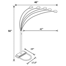 Load image into Gallery viewer, Floor Lamp With Dome Shades Lighting With 5 Round Shades - Silver
