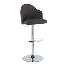 Load image into Gallery viewer, Ahoy - Contemporary Adjustable Barstool With Swivel With Rounded T Footrest (Set of 2)
