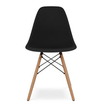 Load image into Gallery viewer, Heavy Duty Plastic Wood Dining Side Chair - Black
