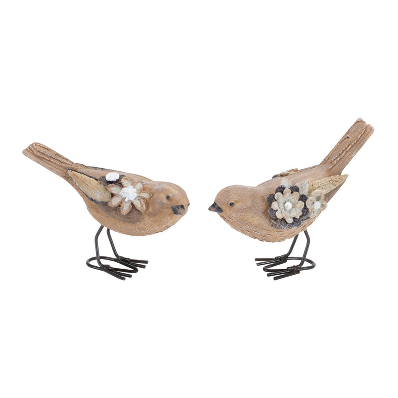 Polyresin Figurine (Set of 2) - Beige