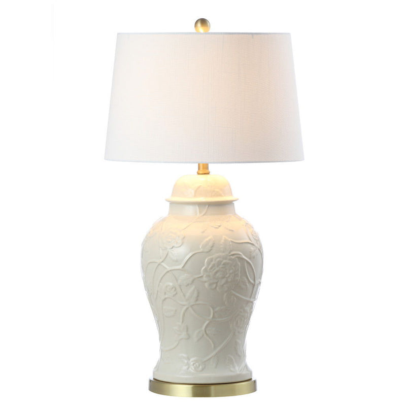 Novelty Table Lamp LED With Empire Shade - Gold / Cream