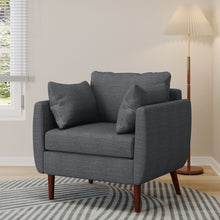 Load image into Gallery viewer, Luminate - Upholstered Fabric Club Chair With Tapered Legs And 2 Accent Pillows
