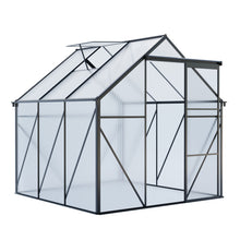Load image into Gallery viewer, Polycarbonate house Raised Base And Anchor Aluminum Heavy Duty Walk-In houses For Outdoor Backyard In All Season
