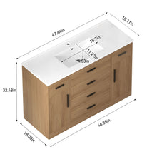 Load image into Gallery viewer, Bathroom Vanity With Abundant Storage 2 Soft Close Doors And 6 Drawers
