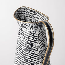 Load image into Gallery viewer, Abstract Cylinder Jug Vase - Black / White
