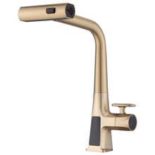 Load image into Gallery viewer, Waterfall Kitchen Faucet With Temperature Display And Pull Down Sprayer
