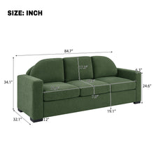 Load image into Gallery viewer, Modern 3 Seater Sofa With Curved Backrest
