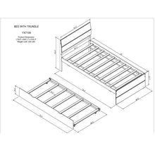 Load image into Gallery viewer, Modern Bed Frame With Headboard And Footboard
