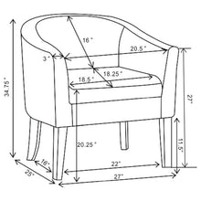 Load image into Gallery viewer, Barrel Back Accent Chair - Gray
