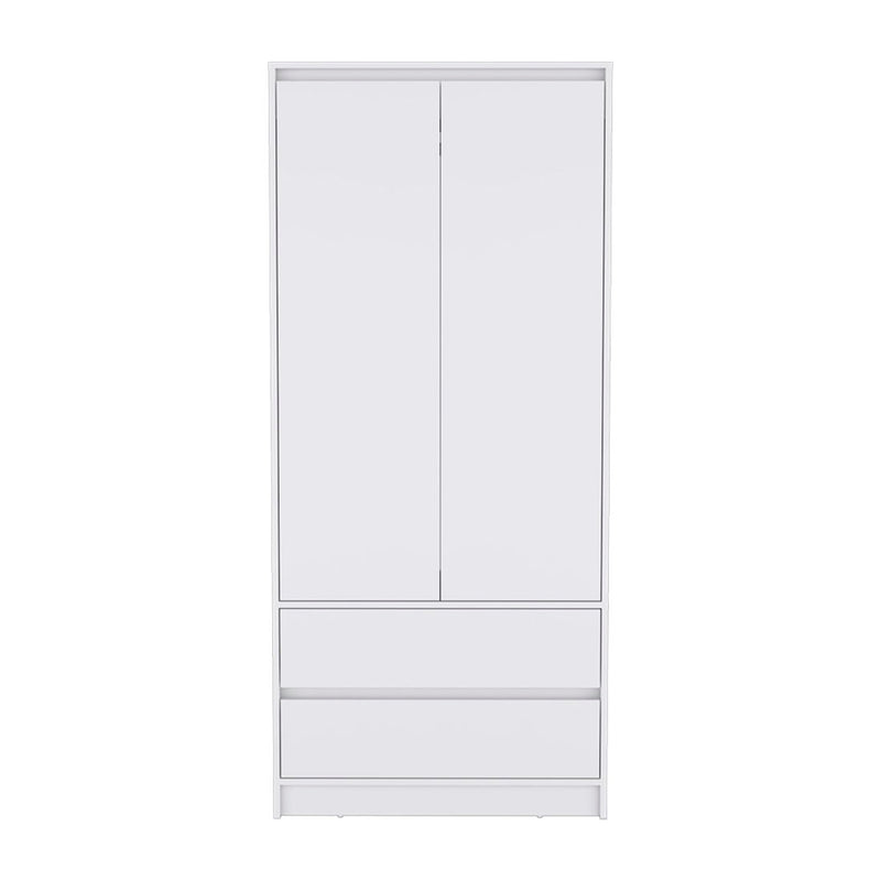 Two Drawer, Combo Dresser - White