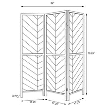 Load image into Gallery viewer, Herringbone - 3 Panel Screen - Brown
