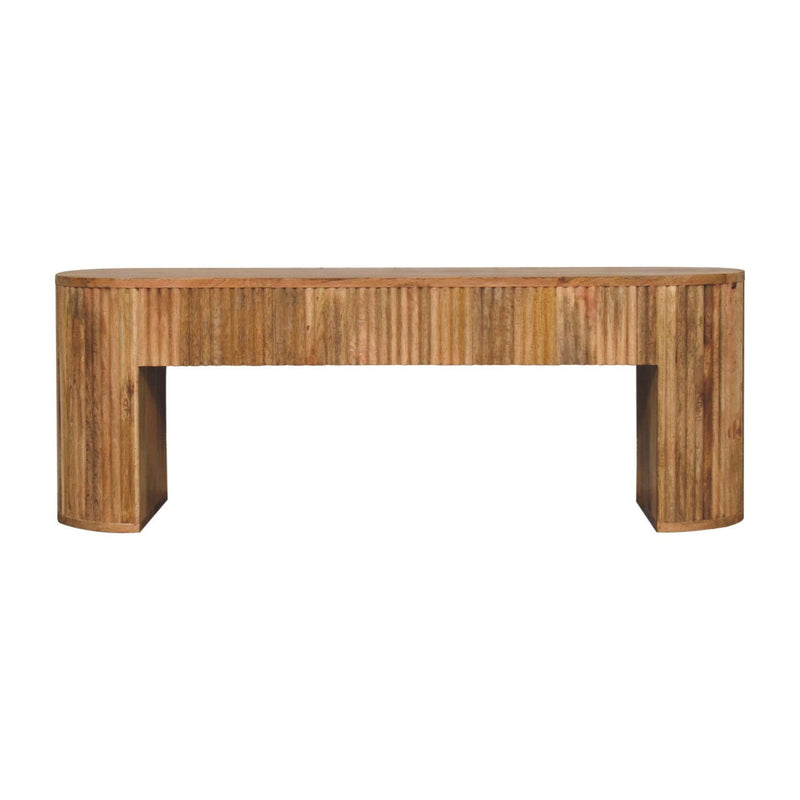Oval Frame Console Table - Oak