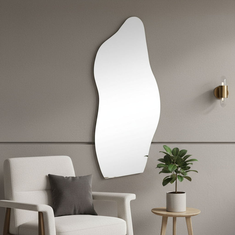 71" Abstract Frameless Accent Mirror - Clear