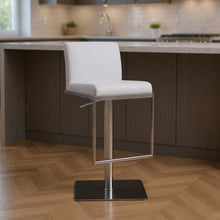 Load image into Gallery viewer, Stainless Steel Bar Chair - White / Silver
