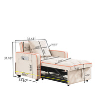 Load image into Gallery viewer, Modern 3 In 1 Sofa Bed Chair, Adjustable Recliner
