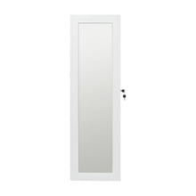 Load image into Gallery viewer, Jewelry Armoire Organizer With Full Length Mirror, Wall Mounted Lockable Cabinet With LED Light
