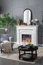 Load image into Gallery viewer, Hand Carved Rose Antique Mirror Frame, Wood Arch Mirror Wall Decor For Living Room
