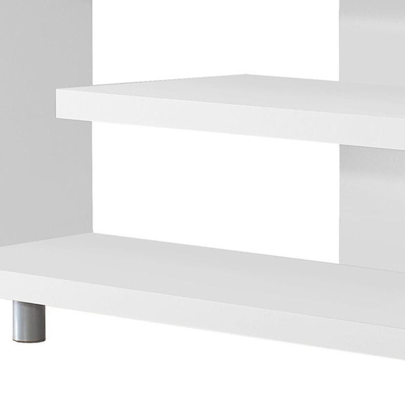Open Shelving TV Stand - White
