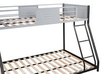 Load image into Gallery viewer, Metal Twin over Full Bunk Bed/ Heavy-duty Sturdy Metal/ Noise Reduced/ Safety Vent Board Guardrail/ CPC Certified/ No Box Spring Needed
