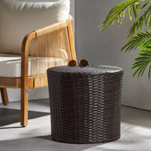 Load image into Gallery viewer, Barrel Side Table With Handcrafted Details

