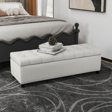 Load image into Gallery viewer, Upholstered Storage Ottoman Bench, Foot Rest For Bedroom
