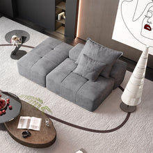 Load image into Gallery viewer, Modern Oversized Modular Sectional Sofa, Sparkling Fabric Soft Cushions With 2 Pillows
