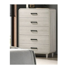 Load image into Gallery viewer, 5 Drawer Tall Chest Storage Furniture With Ample Drawer Space - Antique White
