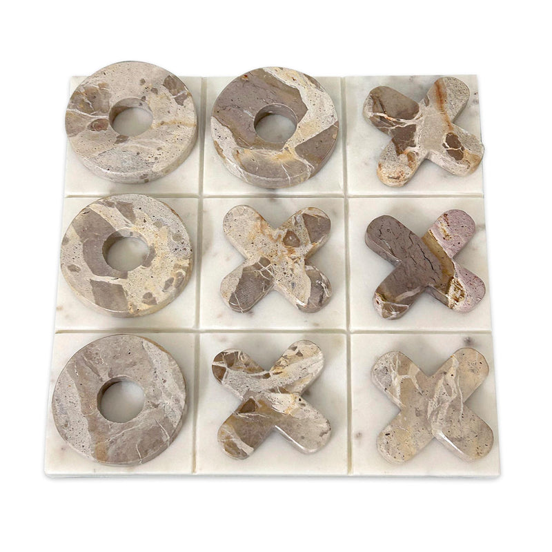 Marble Decorative Game - Cream