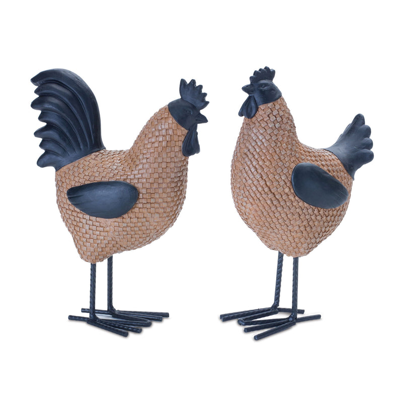 Figurine Tabletop Sculpture (Set of 2) - Brown