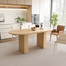 Load image into Gallery viewer, Modern Farmhouse Oval Dining Table With Slim Base
