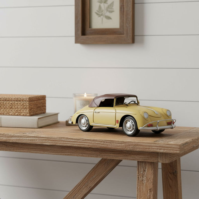 c1963 Aston Martin DB5 Sculpture - Yellow / Dark Brown