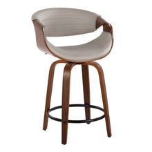 Load image into Gallery viewer, Symphony - Mid Century Modern Fixed Height Counter Stool With Swivel With Round Footrest (Set of 2)
