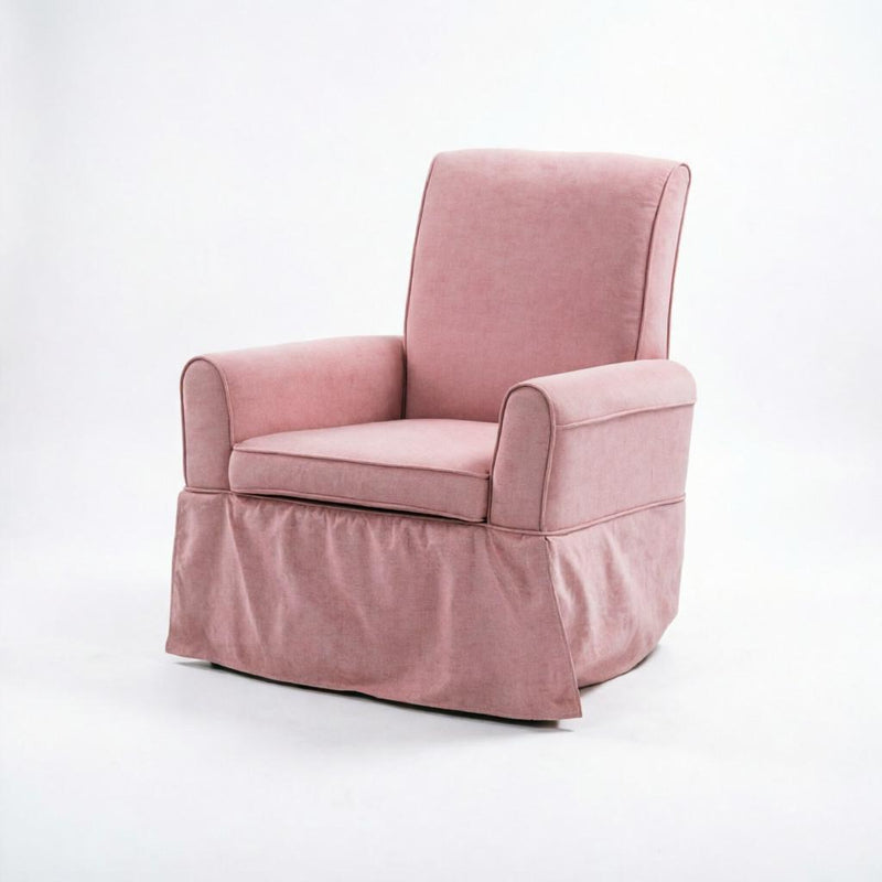Swivel Nursery Glider Rocking Chair - Pink