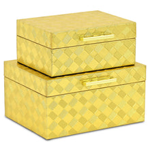 Load image into Gallery viewer, Hand Painted Decorative Keepsake Box - Gold
