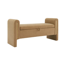 Load image into Gallery viewer, Modern Teddy Upholstered Large Bed End Bench With Arms And Storage
