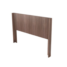Load image into Gallery viewer, Queen Headboard Only, Fluted Panel Design - Walnut
