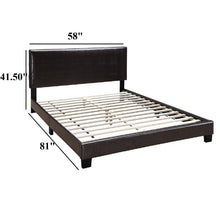Load image into Gallery viewer, Upholstered Bed With Adjustable Headboard
