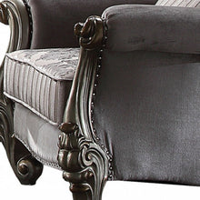 Load image into Gallery viewer, Velvet Floral Tufted Club Chair - Gray And Platinum
