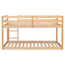 Load image into Gallery viewer, Twin over Twin Floor Bunk Bed,Natural(New SKU:W504P148543)
