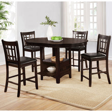 Load image into Gallery viewer, Danford - 5 Piece Counter Height Dining Set With Upholstered Stools - Espresso
