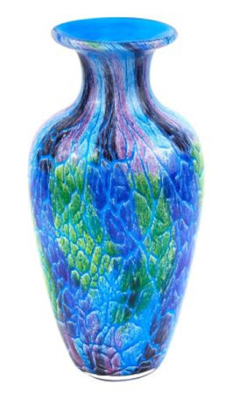 Abstract Round Table Vase - Blue / Green