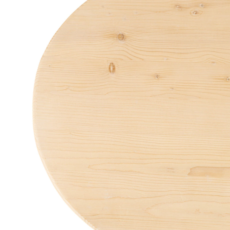 54" Solid Wood Oval Solid Coffee Table - Natural