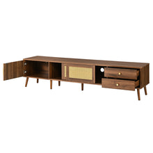 Load image into Gallery viewer, TV Stand With Storage Cabinets - Natural
