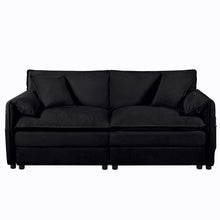 Load image into Gallery viewer, Modern Oversized Chenille Loveseat Sofa With Deep Seat And Diy Combination
