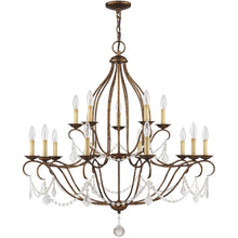 Load image into Gallery viewer, 38" Multi Light Dimmable Chandelier With Shades - Bronze
