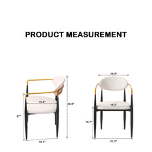Load image into Gallery viewer, Modern Upholstered Dining Chair With Accented Armrests (Set of 2)
