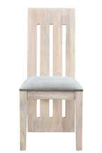 Load image into Gallery viewer, Fabric Wood Slat Back Dining Side Chairs (Set of 2) - Natural
