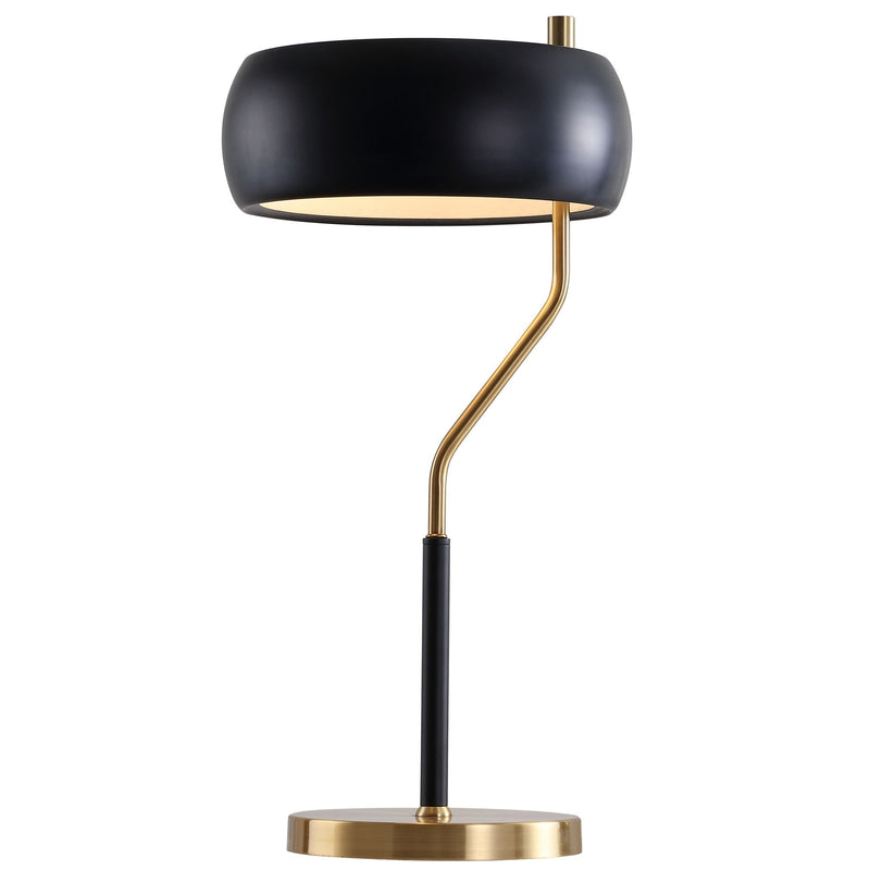 23" Novelty Table Lamp LED With Globe Shade - Black
