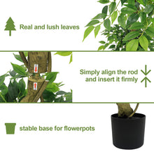 Load image into Gallery viewer, Artificial Ficus Tree With Pot For Home Decor Indoor Plant - Green
