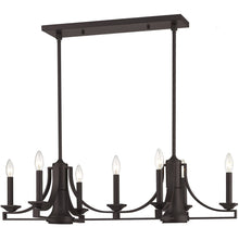 Load image into Gallery viewer, 18" Nine Light Dimmable Chandelier With Shades - Bronze

